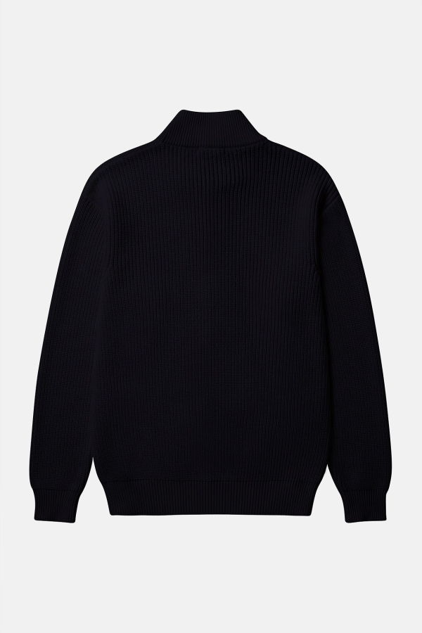 Blue&Cream Hunter Ribbed Full Zip Sweater