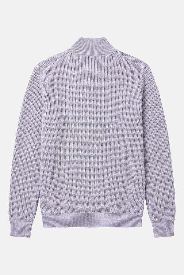 Blue&Cream Kenny Cash Waffle Zip Up Sweater