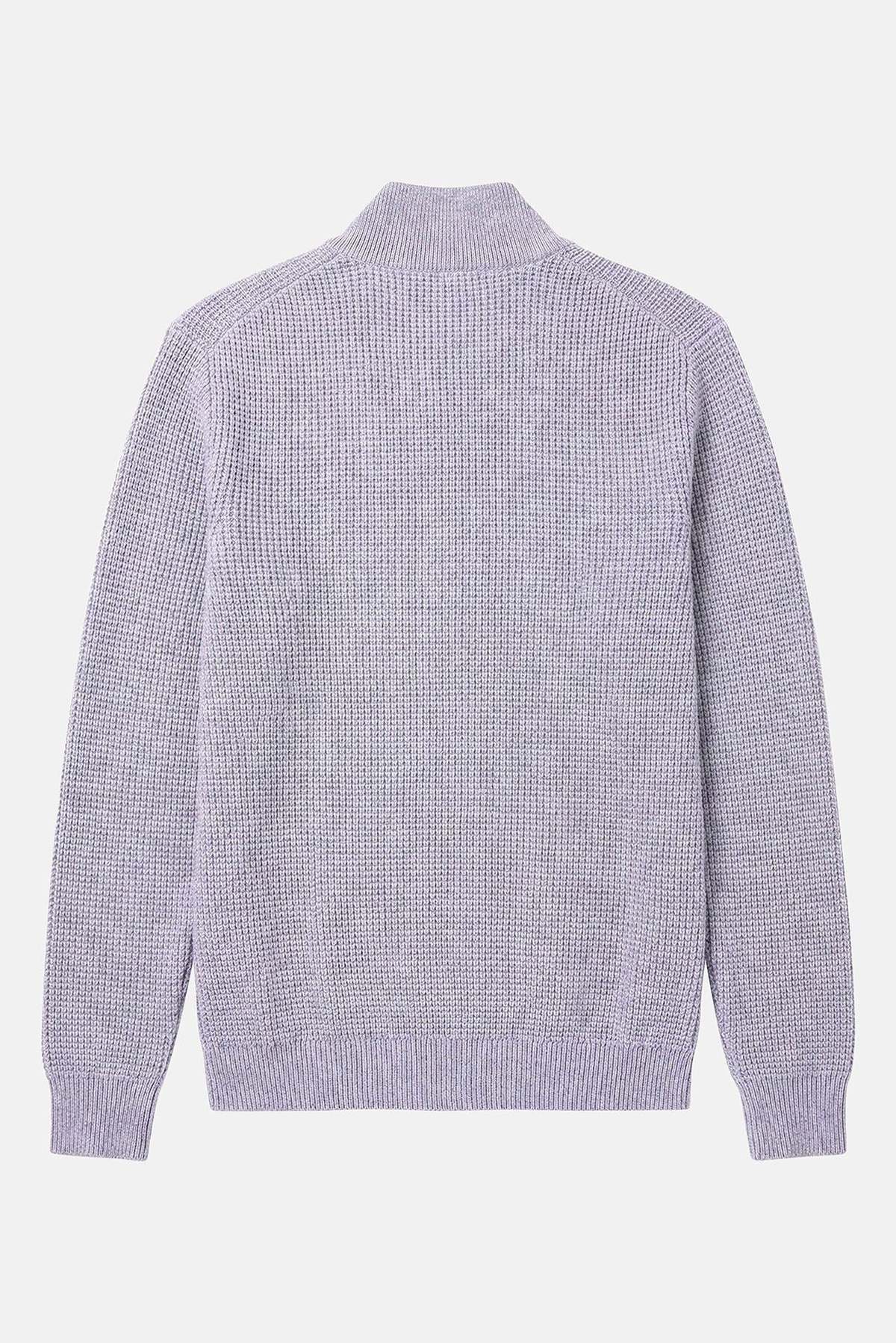 Blue&Cream Kenny Cash Waffle Zip Up Sweater - Image 7 of 7