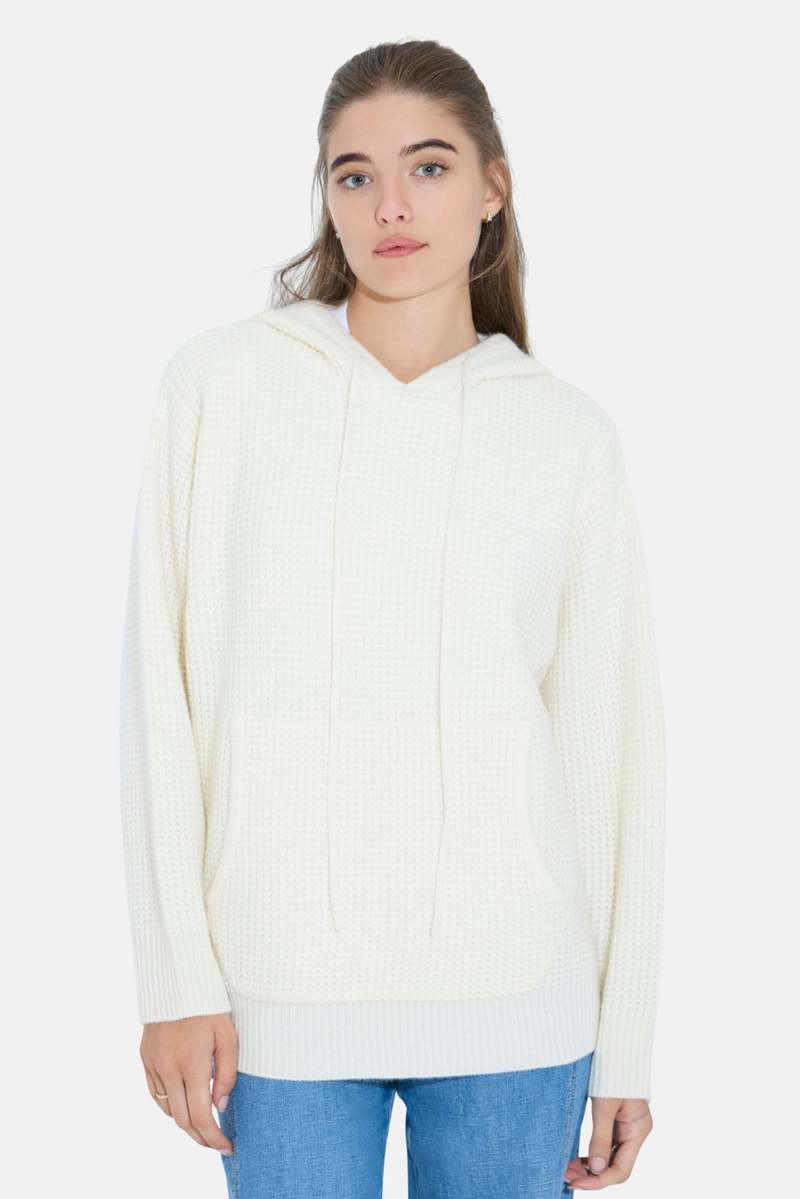 Blue&Cream Montecito Waffle Pullover Hoodie