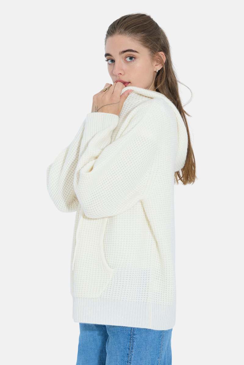 Blue&Cream Montecito Waffle Pullover Hoodie