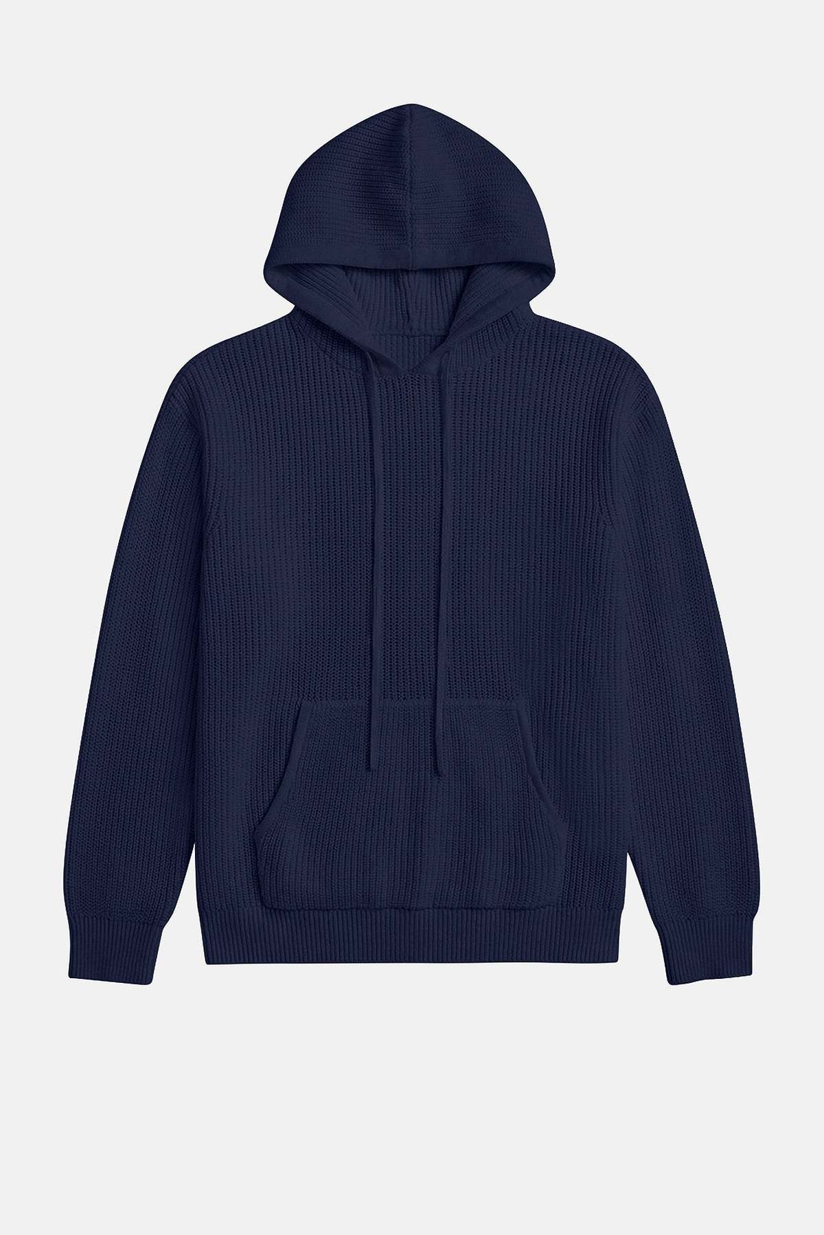 Blue&Cream Perry Ribbed Hoodie - Image 1 of 5