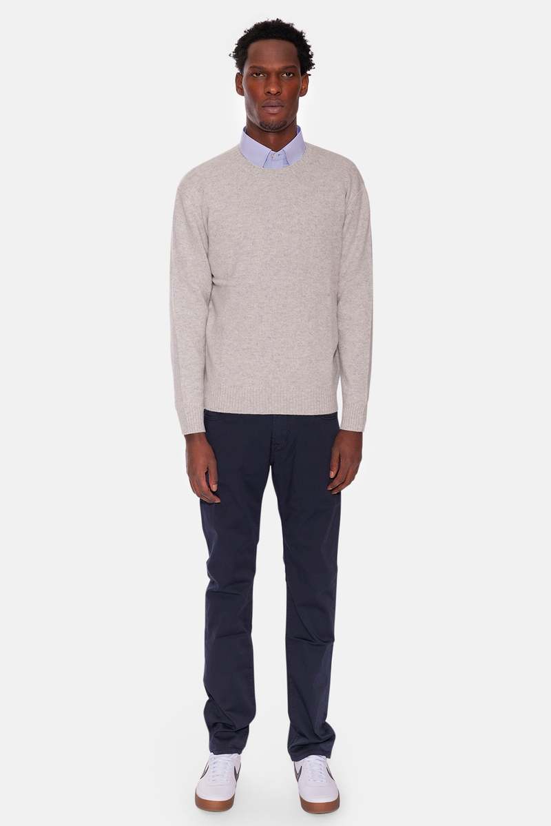 The Tile Club Winslow Crewneck - Light Grey