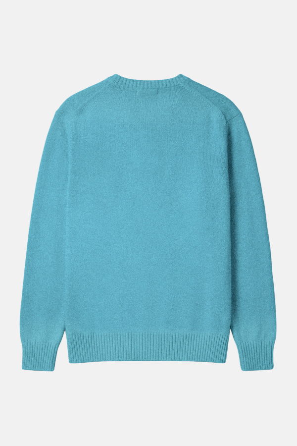 The Tile Club Winslow Oversized Cashmere Crew - Jade