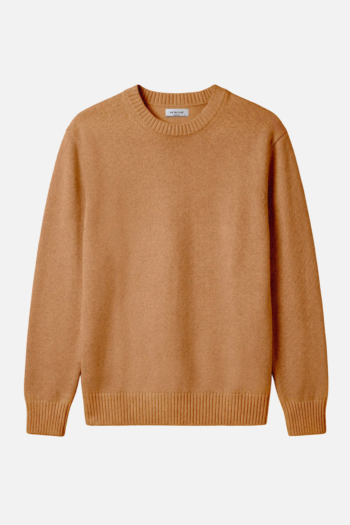 The Tile Club Winslow Oversized Cashmere Crew - Pecan Rust - Image 1 of 7