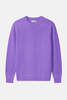 The Tile Club Winslow Oversized Cashmere Crew - Purple - Thumbnail 1