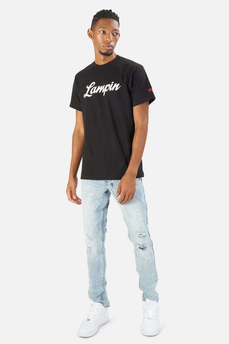 Blue&Cream x SSUR Lampin' Tee - Black