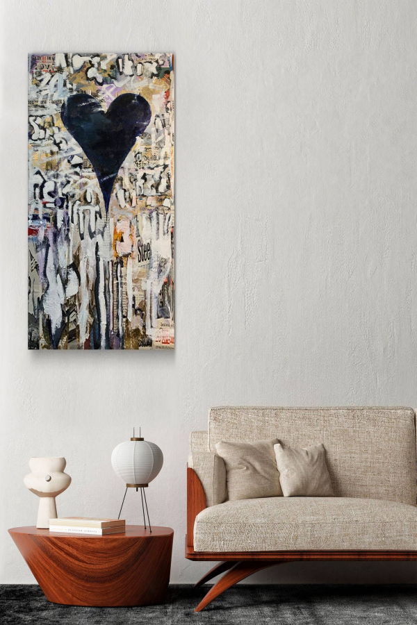 The Collective Park City 'Onyx' Wrapped Canvas Wall Art