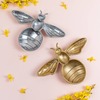 India Handicrafts Inc Bee Shaped Gold Textured Tray - Thumbnail 2