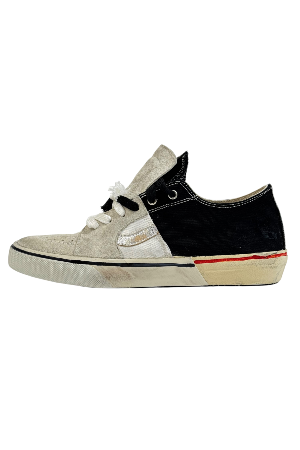 Souk Eye Carly Low Sneakers - Black & White