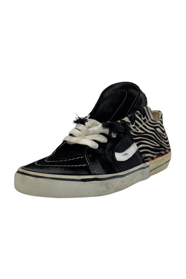 Souk Eye Carly Low Black & Zebra Sneakers
