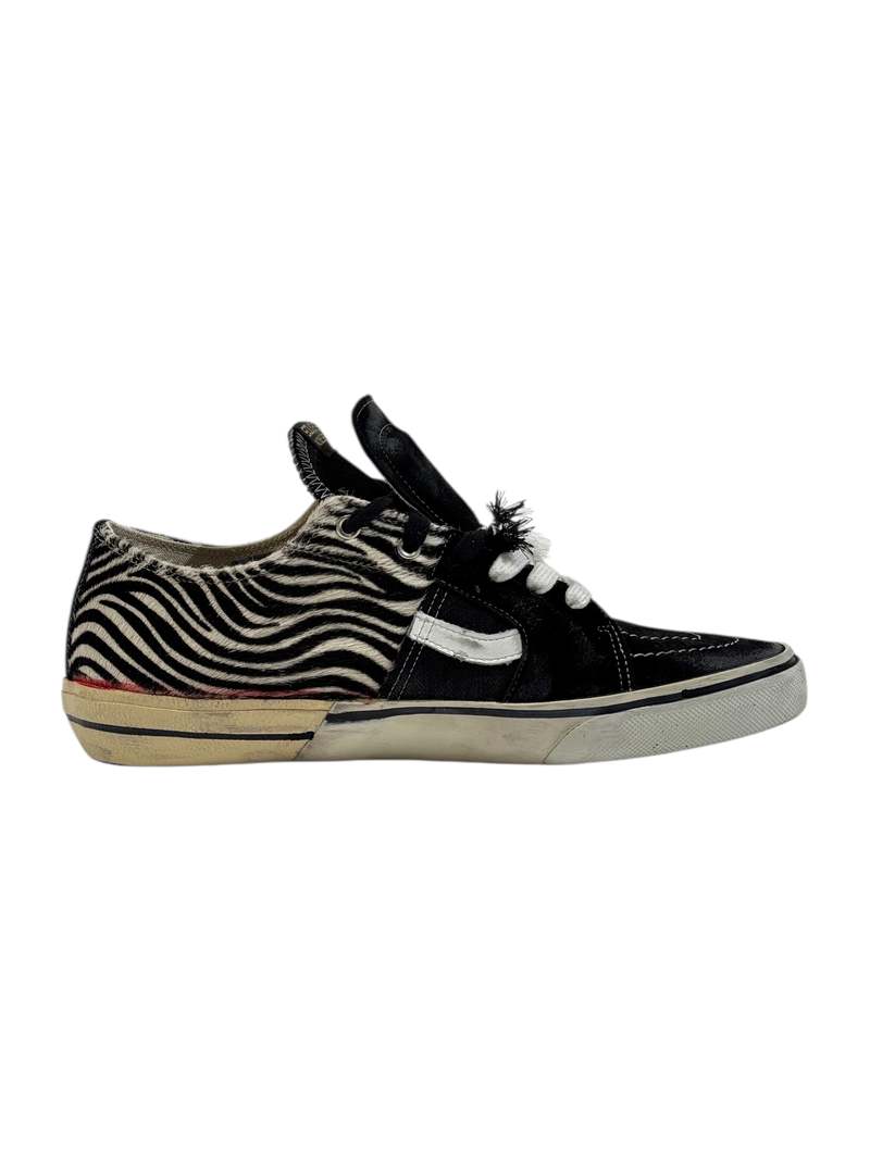 Souk Eye Carly Low Black & Zebra Sneakers