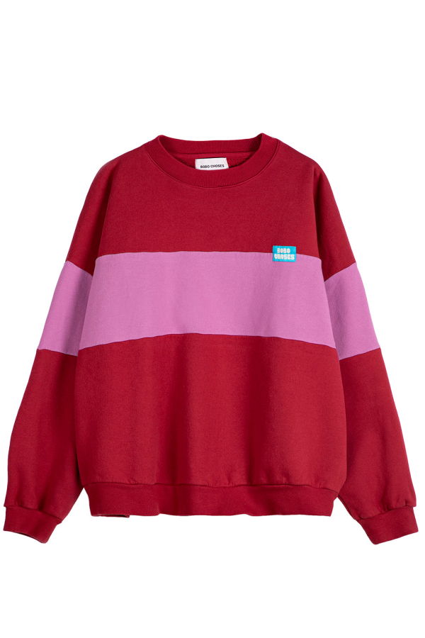 Bobo Choses Colour Block Sweatshirt - Red