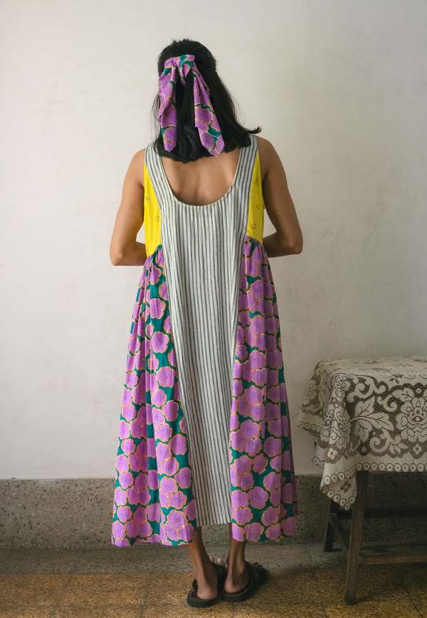 IKKIVI Blooming Patchwork Dress