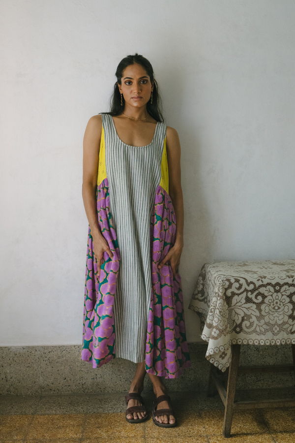 IKKIVI Blooming Patchwork Dress