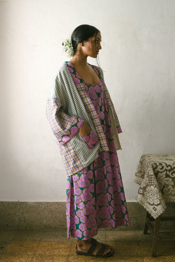 IKKIVI Blooming Reversible Overlay Jacket