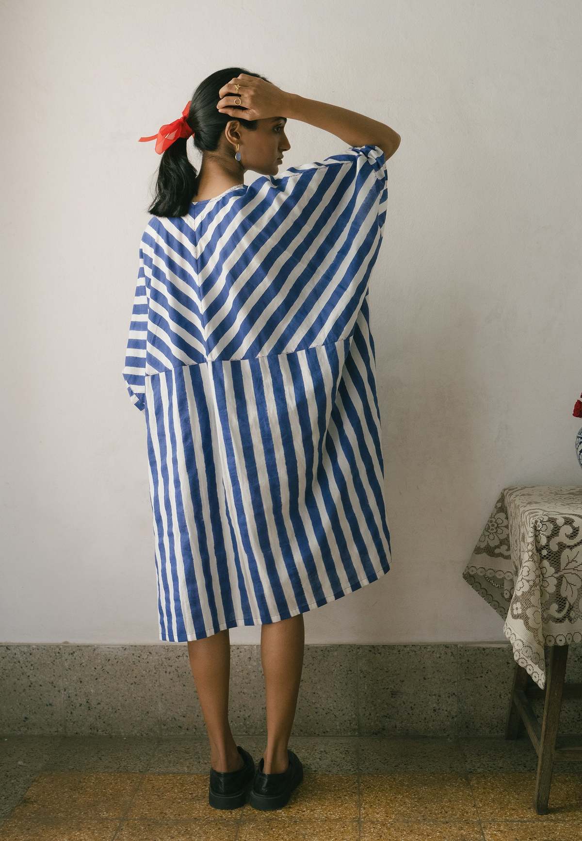 IKKIVI Kylo Kaftan Dress - Blue - Image 2 of 11