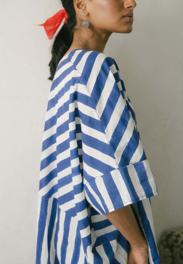 IKKIVI Kylo Kaftan Dress - Blue