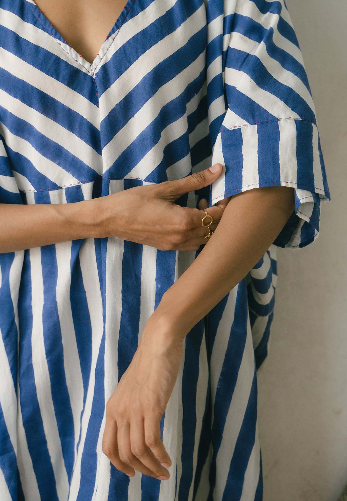 IKKIVI Kylo Kaftan Dress - Blue - Image 7 of 11