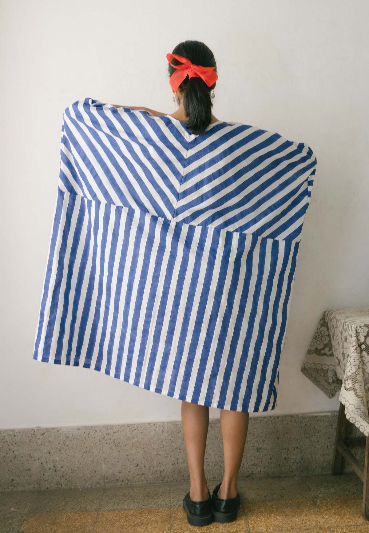 IKKIVI Kylo Kaftan Dress - Blue - Image 8 of 11