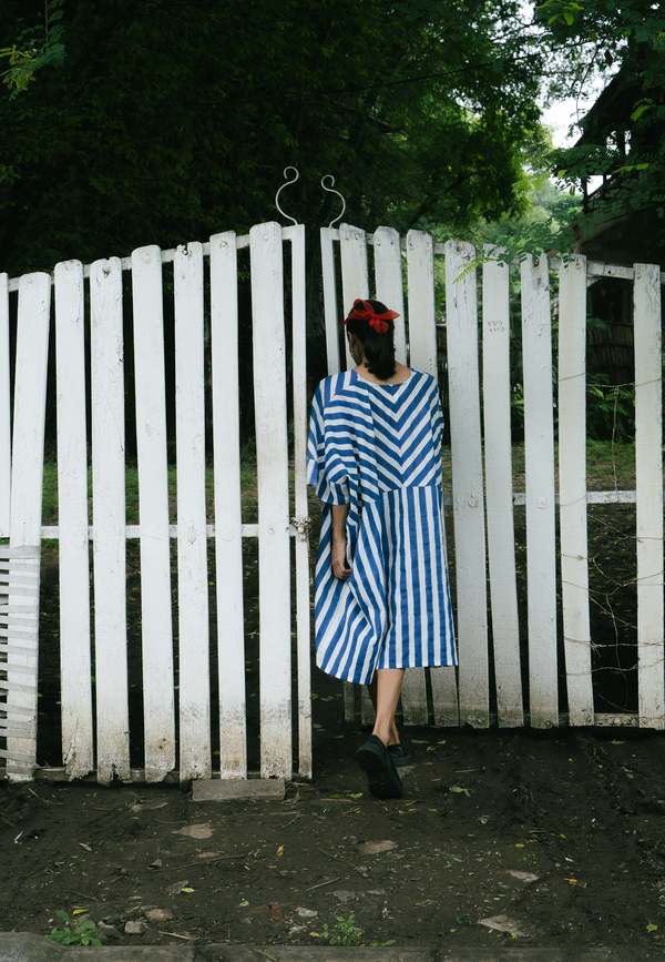 IKKIVI Kylo Kaftan Dress - Blue