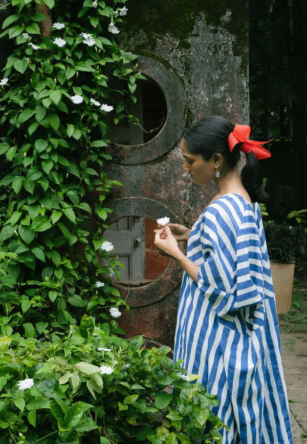 IKKIVI Kylo Kaftan Dress - Blue