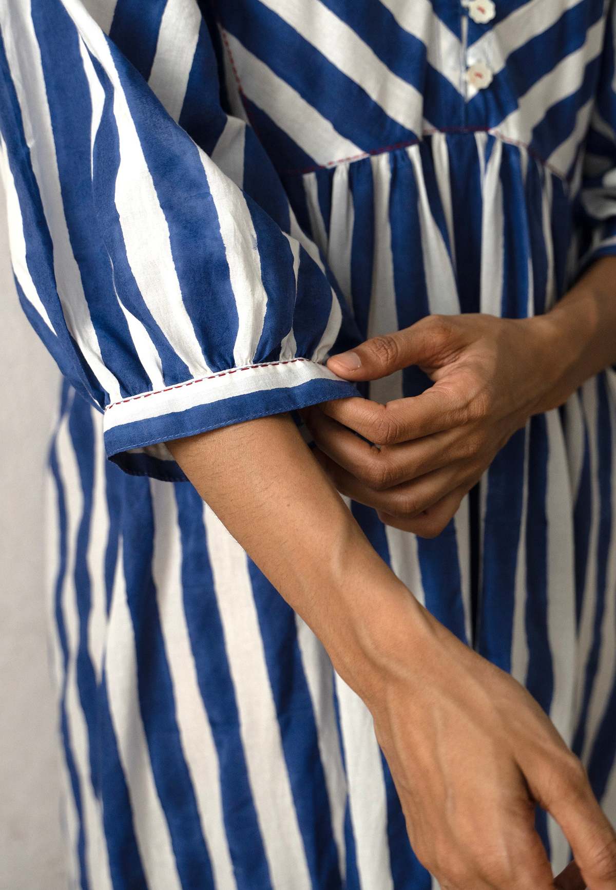 IKKIVI Nidar Tea Dress - Blue - Image 9 of 10