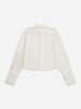 Future Classics Split Sleeves Cropped Shirt - Off White - Thumbnail 4