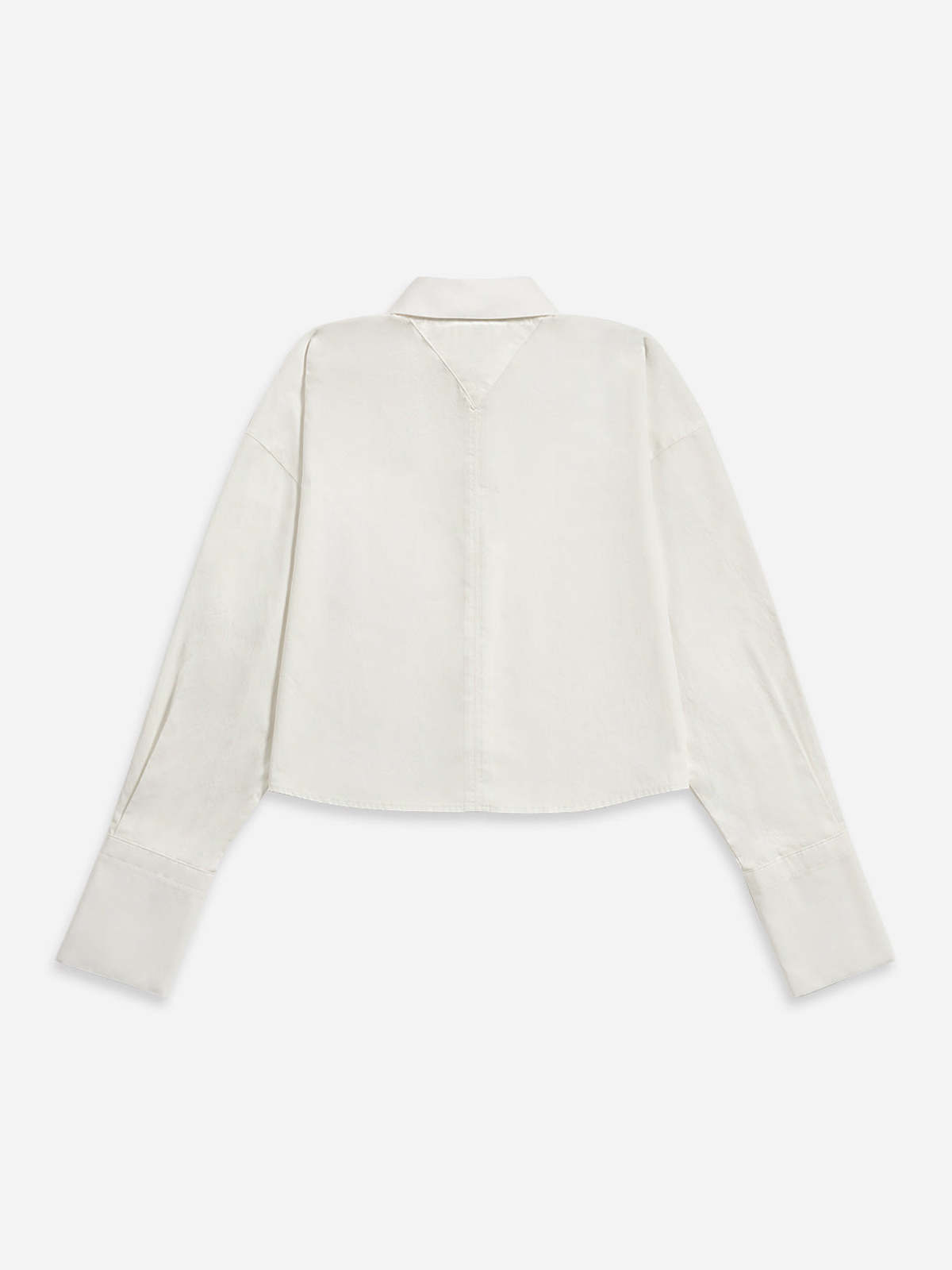Future Classics Split Sleeves Cropped Shirt - Off White - Image 4 of 4
