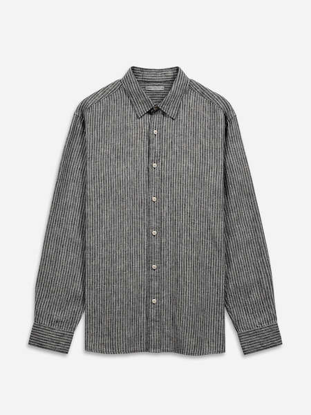 Engineered Garments Spread Collar Shirt - Black Sheeting Bandana