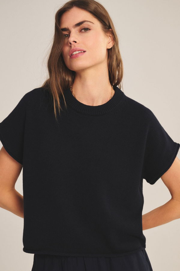 Velvet by Graham & Spencer Keeny Short Sleeve Sweater