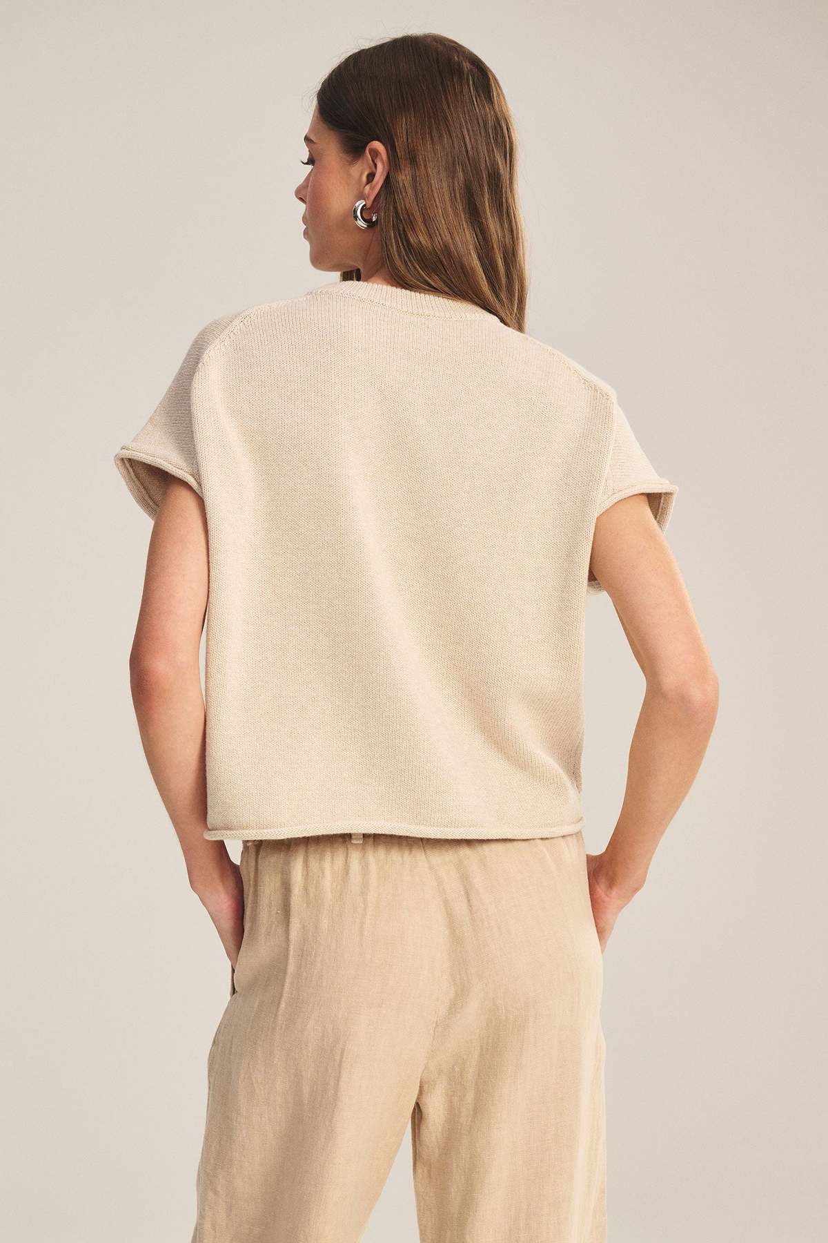 Velvet by Graham & Spencer Keeny Short Sleeve Sweater Top - Image 2 of 3