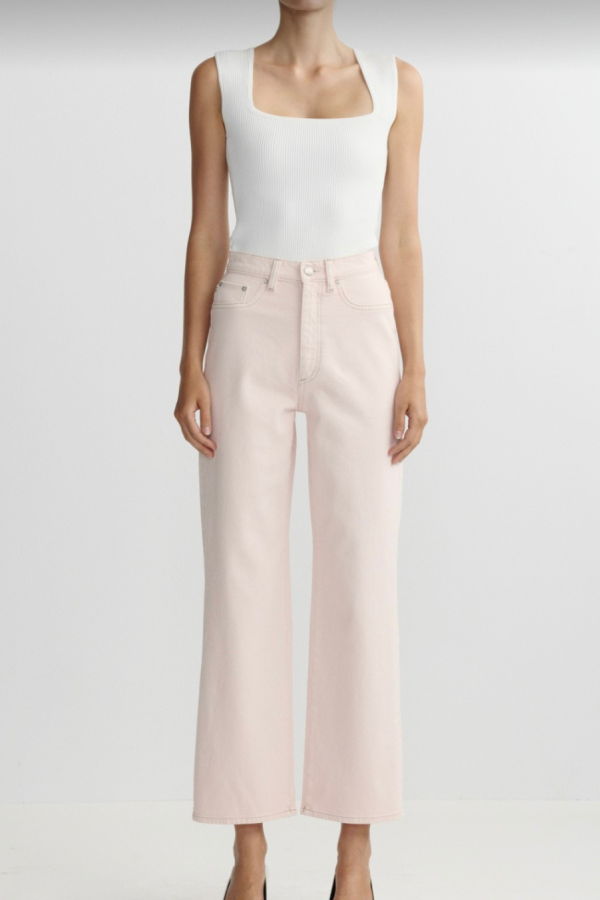 DL 1961 Karmine Refined Wide-Leg Jeans - Ballet