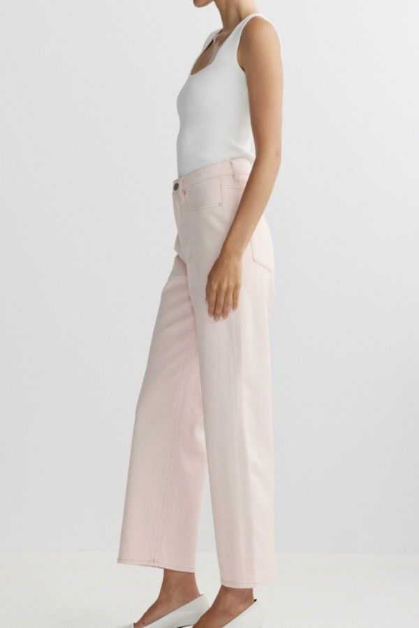 DL 1961 Karmine Refined Wide-Leg Jeans - Ballet