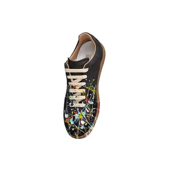 Maison Margiela Paint Replica Sneakers - Black