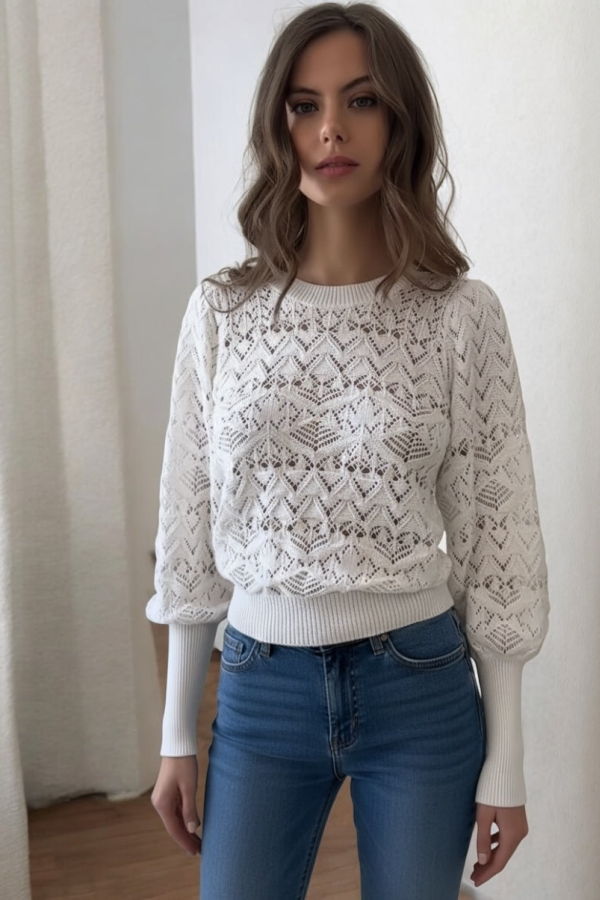 Autumn Cashmere Juliette Sleeve Crew Sweater