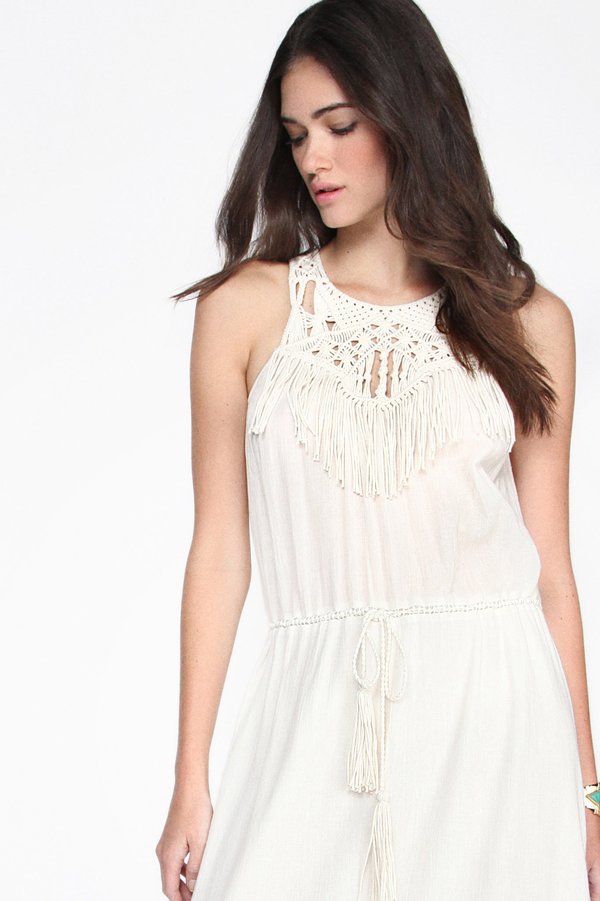 Ulla Johnson Miro Fringe Dress - SAND 