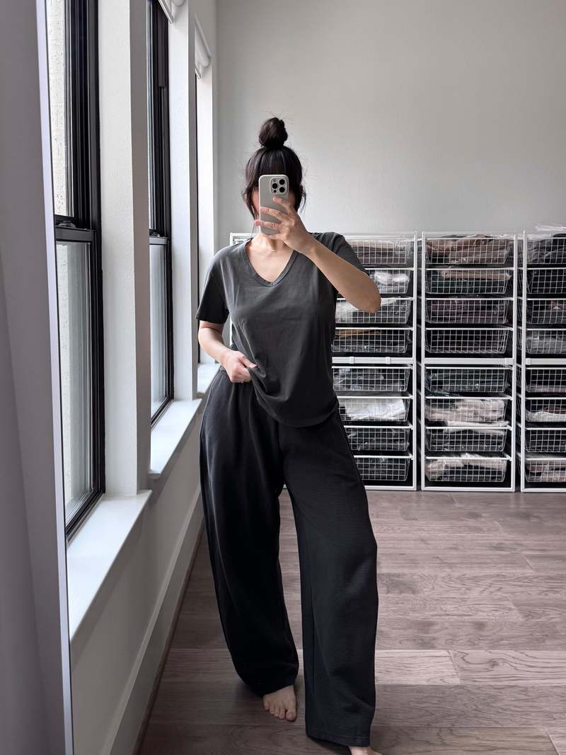 NA NIN Camden Rippled Cotton Curve Pant