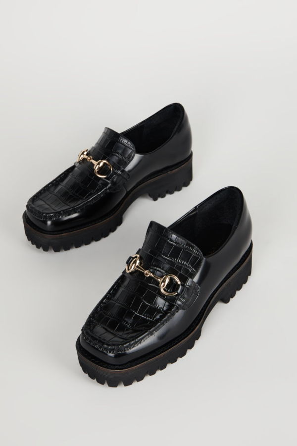 "INTENTIONALLY __________." HK-2 CROC LUG SOLE LOAFER - Multi