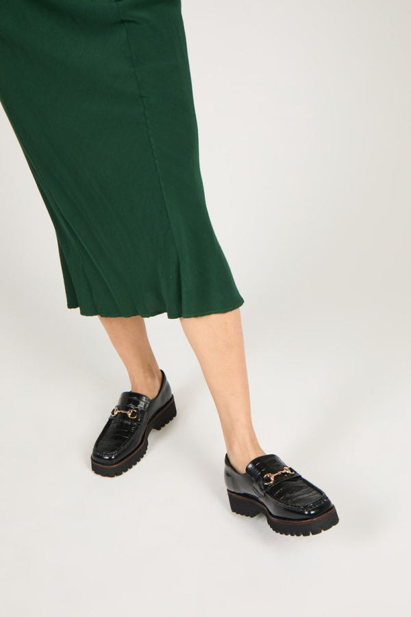 "INTENTIONALLY __________." HK-2 CROC LUG SOLE LOAFER - Multi