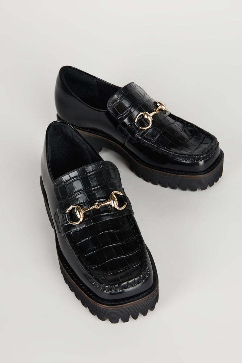 "INTENTIONALLY __________." HK-2 CROC LUG SOLE LOAFER - Multi