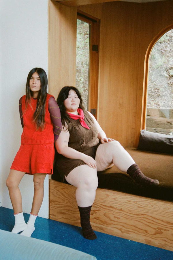 Noble Braided Knit Shorts - Paprika