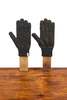 Upstate Stock Full Glove - Black Melange with Black Deerskin - Thumbnail 1