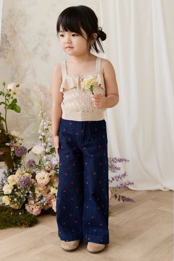 KIDS Jamie Kay Amandine Pants - Cerise Denim