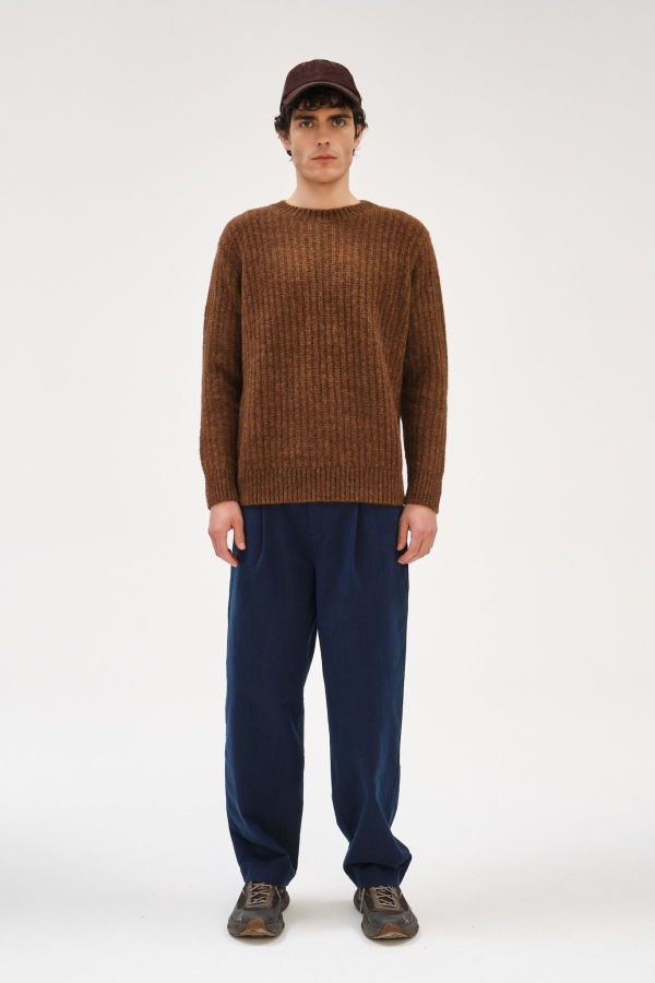 Delikatessen Cropped Trousers - Rinsed Denim