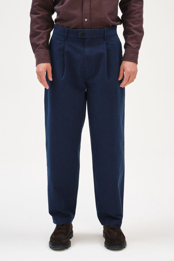 Delikatessen Cropped Trousers - Rinsed Denim