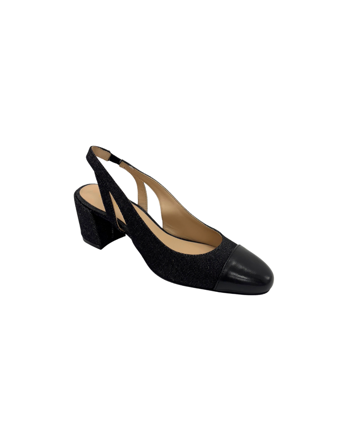 FEBE Clothing Sleek 50 Slingback Heels - Black - Image 1 of 1
