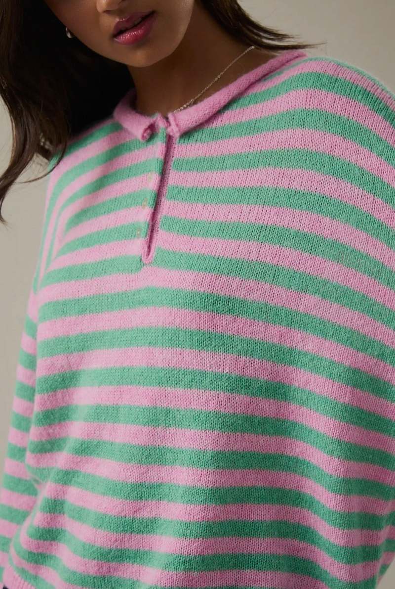 Azalea Laurel Henley Sweater