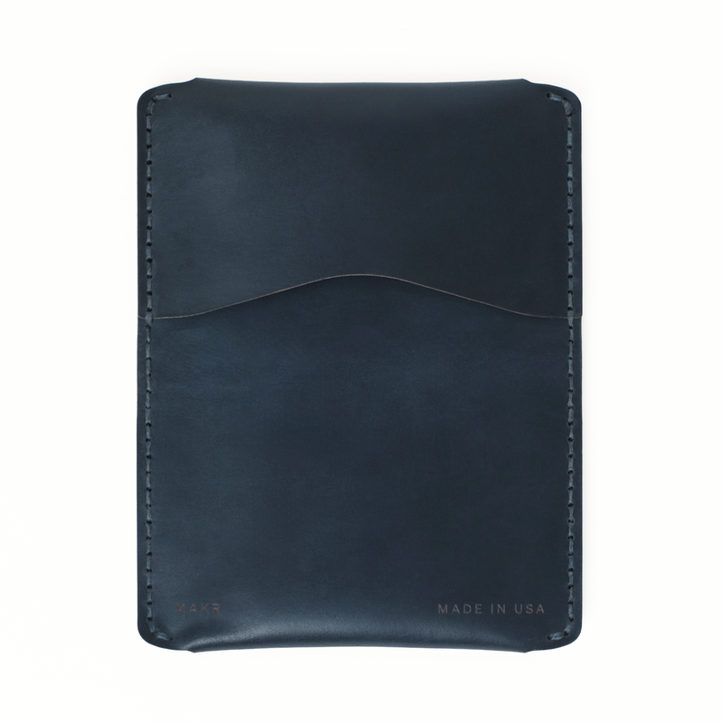 MAKR Horizon Three V2 Wallet - Navy Shell Cordovan