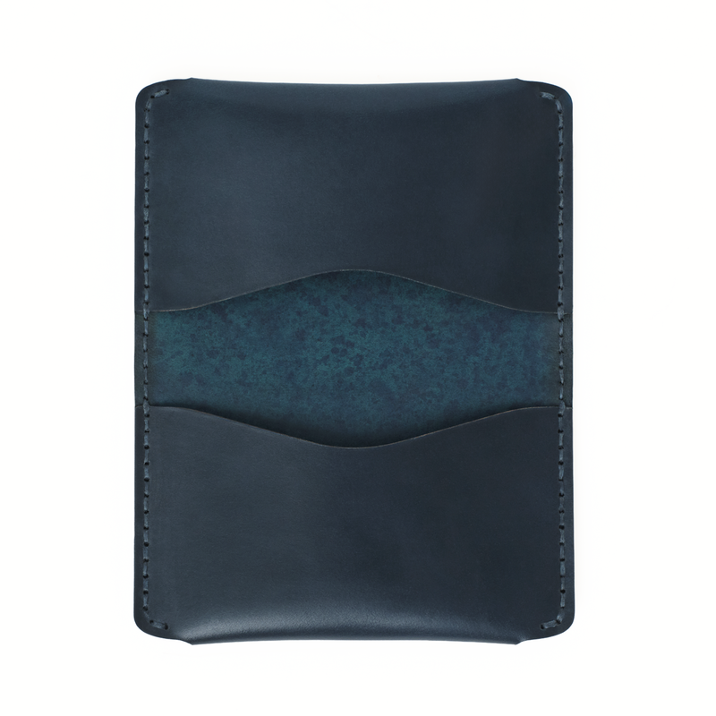 MAKR Horizon Three V2 Wallet - Navy Shell Cordovan